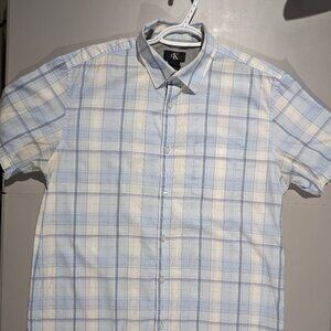 Calvin Klein | M | Short Sleeve Shirt | Blue